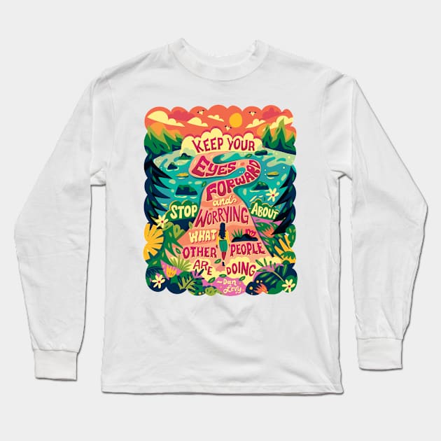 Eyes Forward Long Sleeve T-Shirt by risarodil